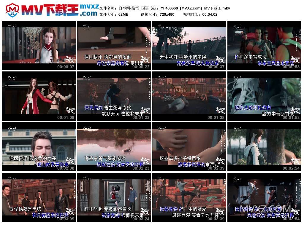 白举纲-绝悟_国语_流行_YF400668